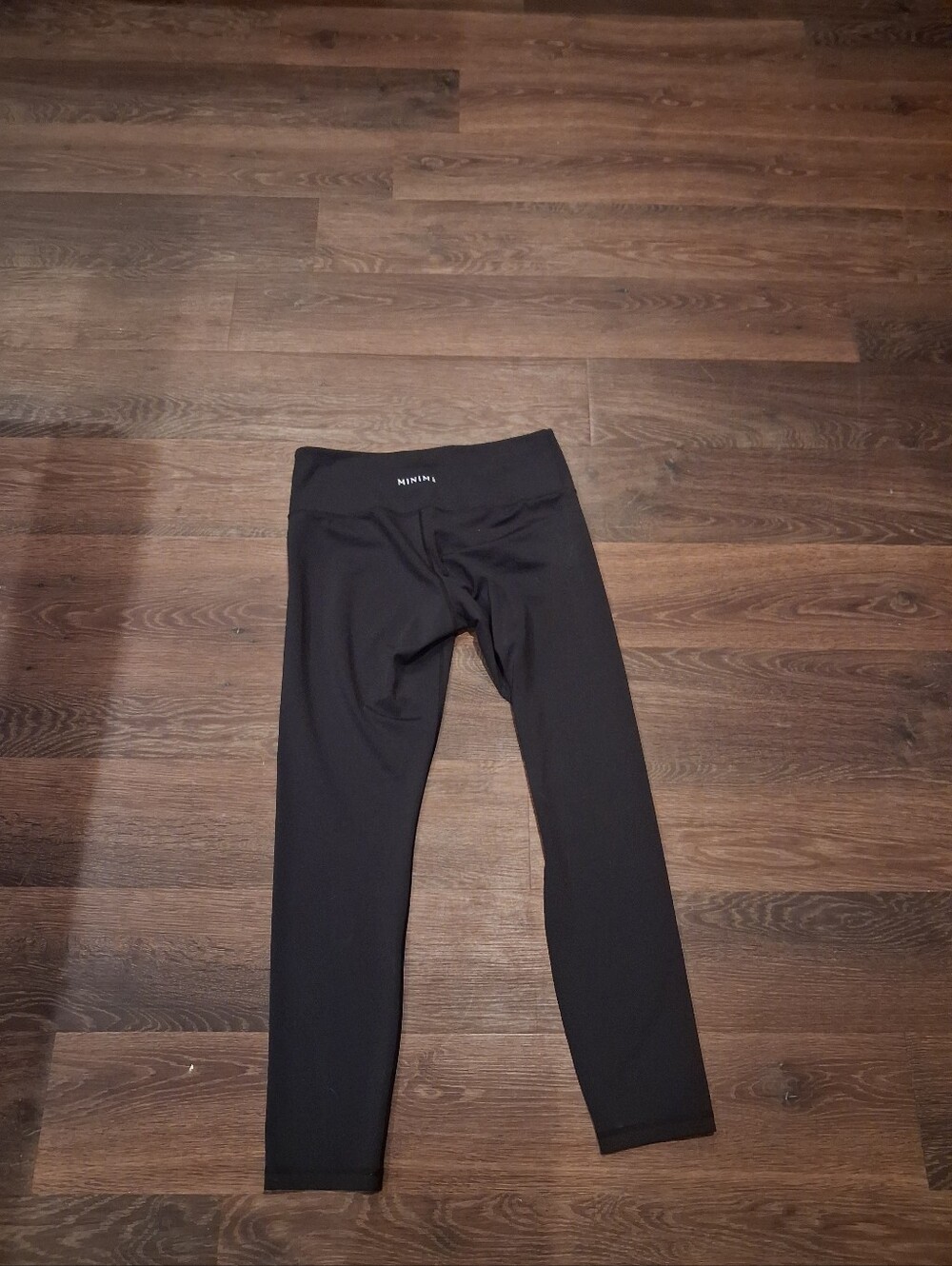 Black Women's Leggings - Stretchy Polyester-Spandex Leggings (L)